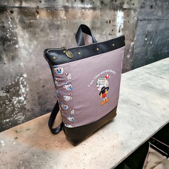 Cartoon Animation Video Game Yasmina Backpack Handmade Student College Travel - Picture 2 of 5